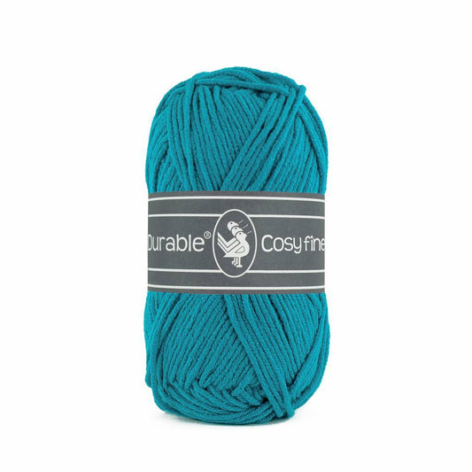 Durable Cosy Fine garen in kleur 371 Turquoise voor haken, te koop bij De Garengarage.