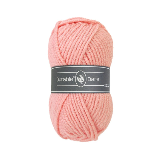 Durable Dare garen in kleur 211 Peach voor haken, te koop bij De Garengarage.