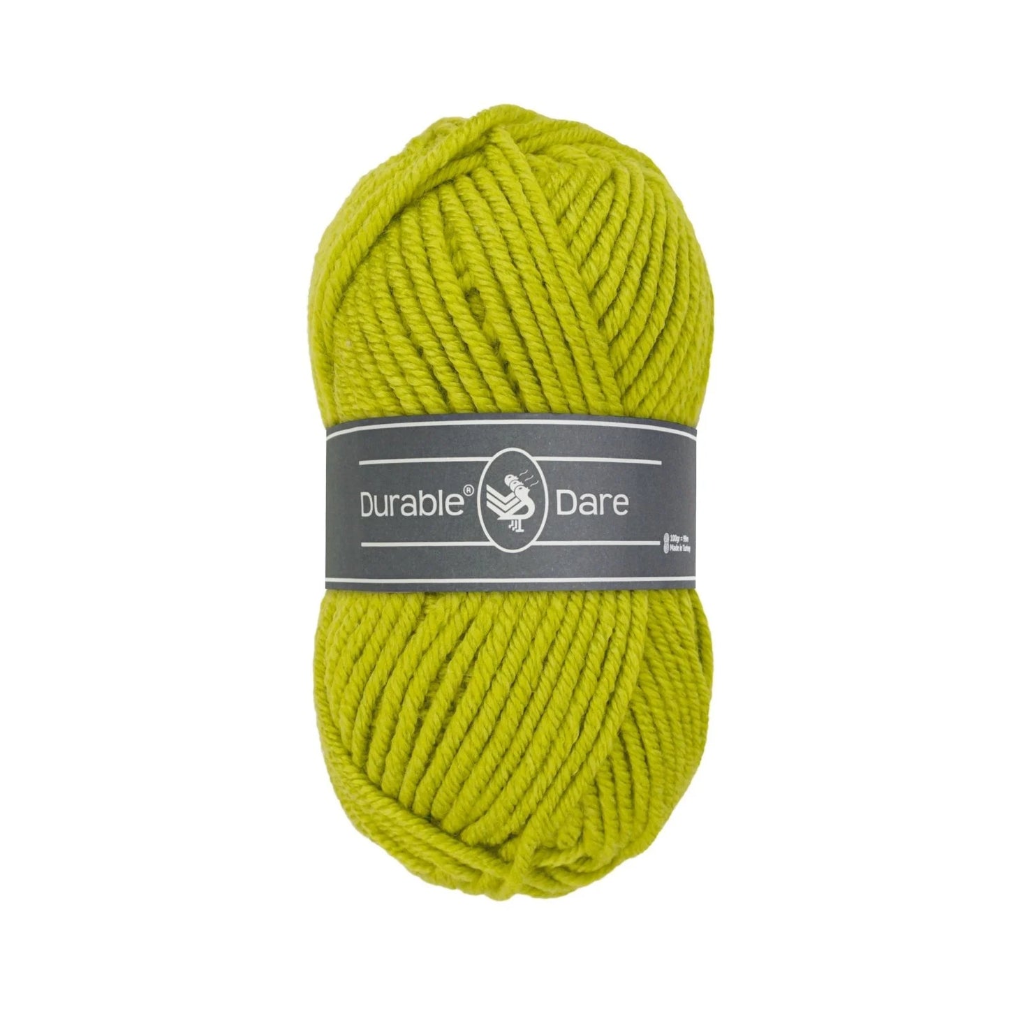 Durable Dare garen in kleur 352 Lime voor haken, te koop bij De Garengarage.