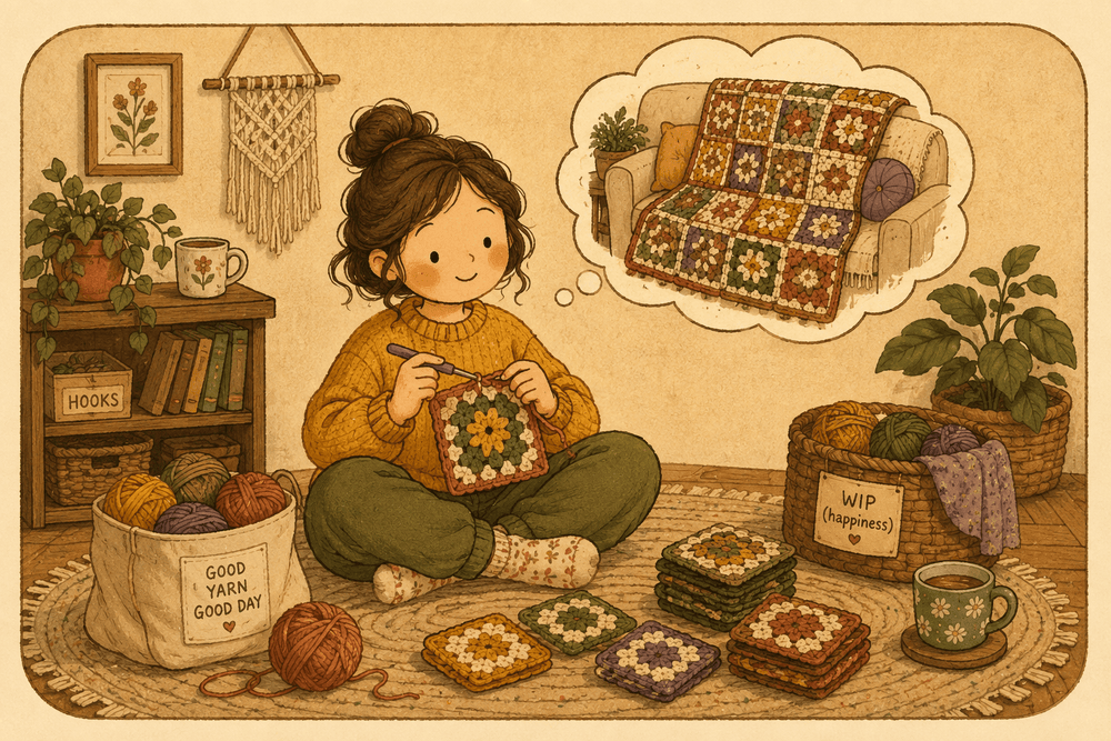 Granny square haken: complete gids + gratis basispatroon