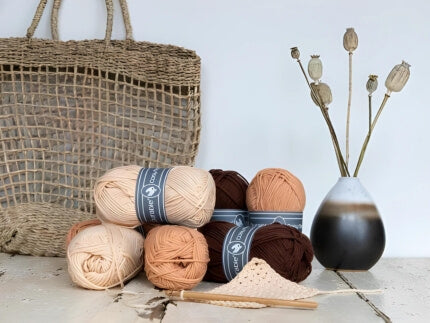 Durable Cosy Fine garen voor een tas en vaas met planten