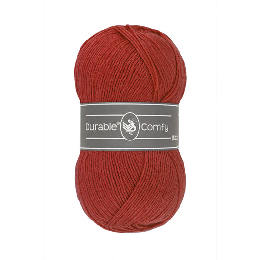Durable Comfy garen in kleur 2239 Brick voor haken, te koop bij De Garengarage.