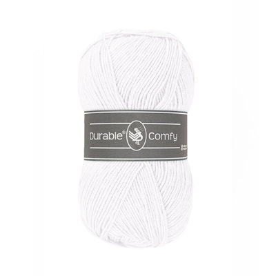 Durable Comfy garen in kleur 310 White voor haken, te koop bij De Garengarage.