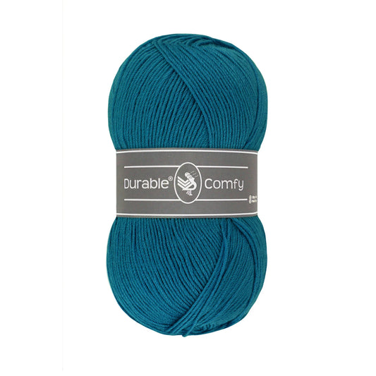 Durable Comfy garen in kleur 375 Petrol voor haken, te koop bij De Garengarage.