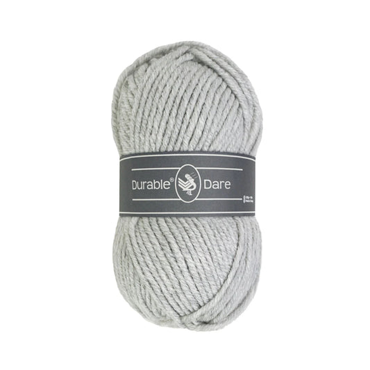Durable Dare garen in kleur 2228 Silver Grey voor haken, te koop bij De Garengarage.