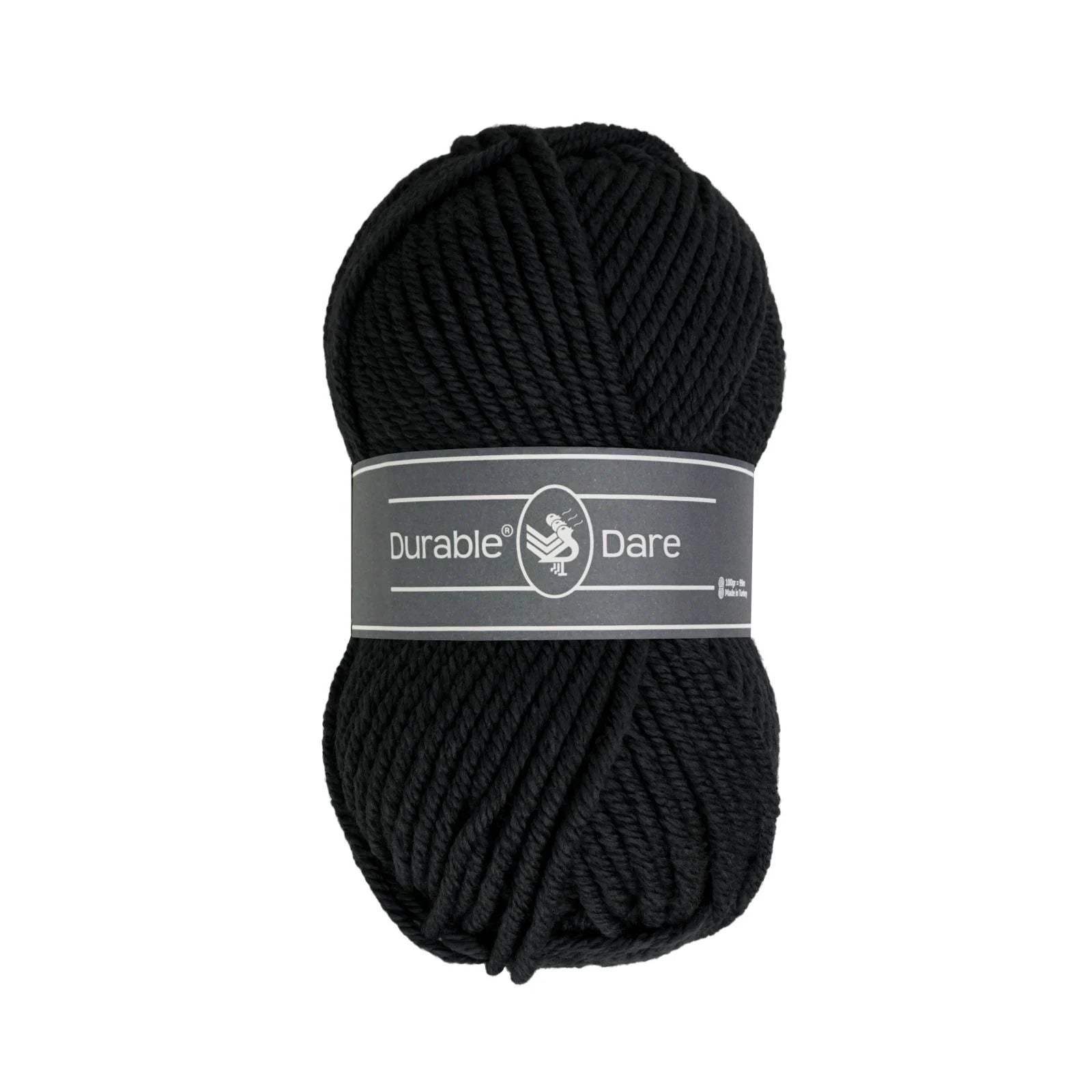 Durable Dare garen in kleur 325 Black voor haken, te koop bij De Garengarage.