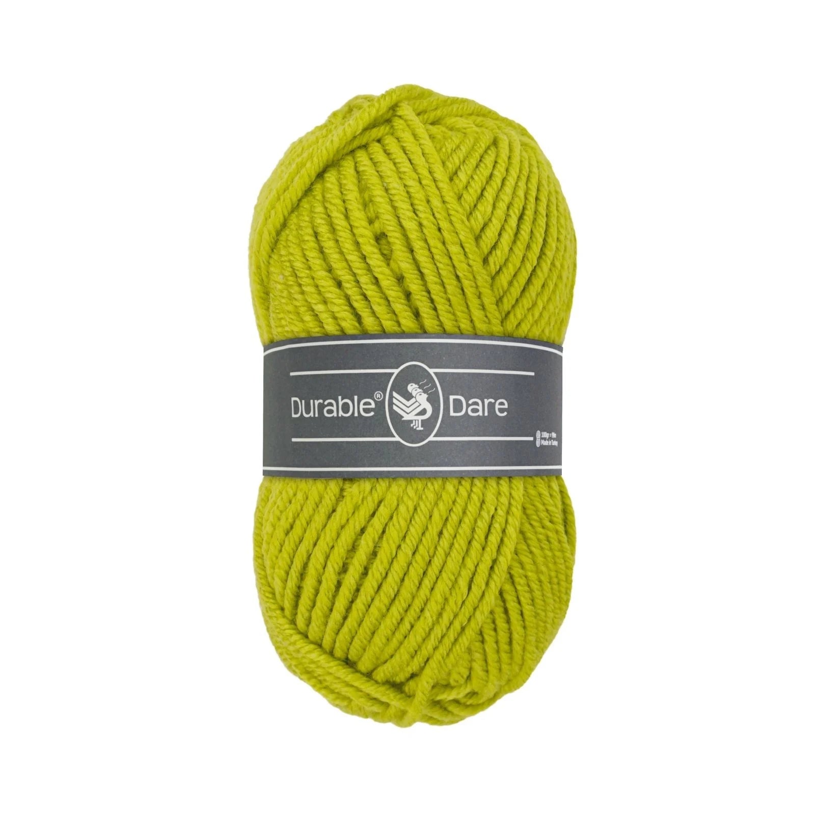 Durable Dare garen in kleur 352 Lime voor haken, te koop bij De Garengarage.