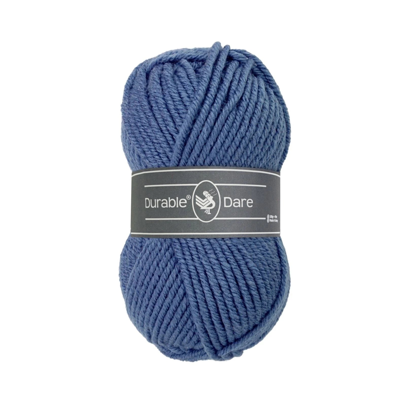 Durable Dare garen in kleur 370 Jeans voor haken, te koop bij De Garengarage.