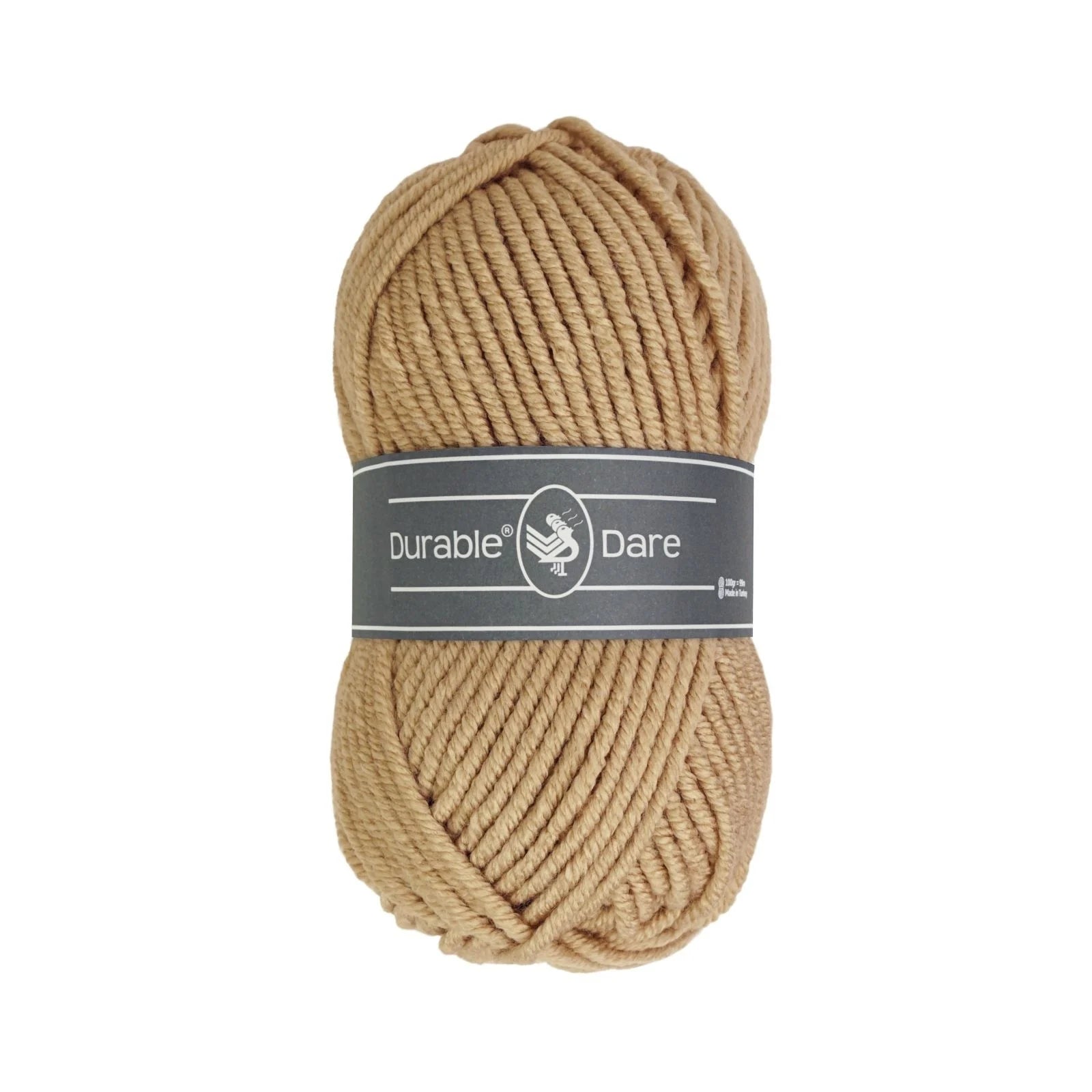 Durable Dare garen in kleur 422 Sesame voor haken, te koop bij De Garengarage.