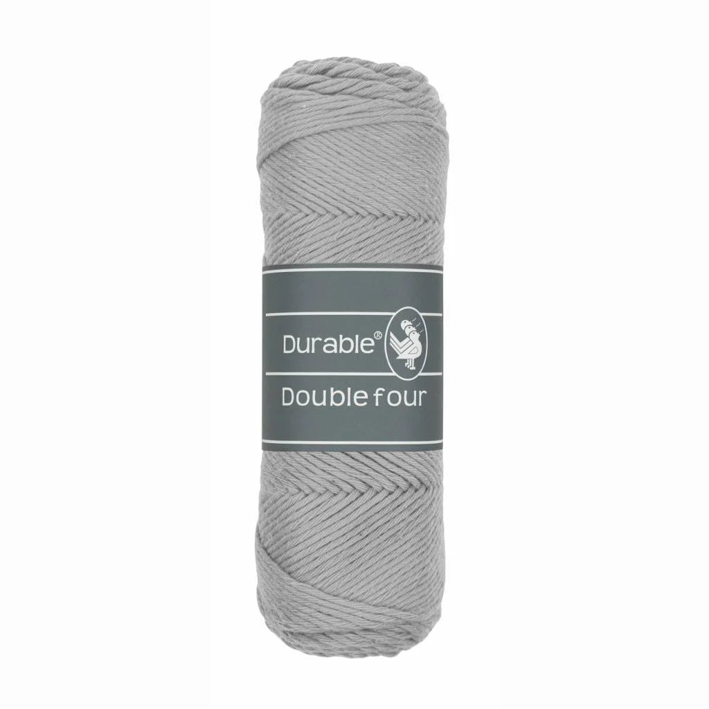 Durable Double Four garen in kleur 2232 Light Grey voor haken, te koop bij De Garengarage.