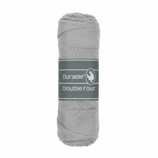 Durable Double Four garen in kleur 2232 Light Grey voor haken, te koop bij De Garengarage.